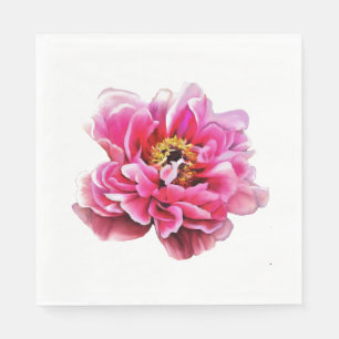 50 Papier Napkins - Rosa Pony Serviette