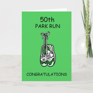50. Park Run Herzlichen Glückwunsch Karte
