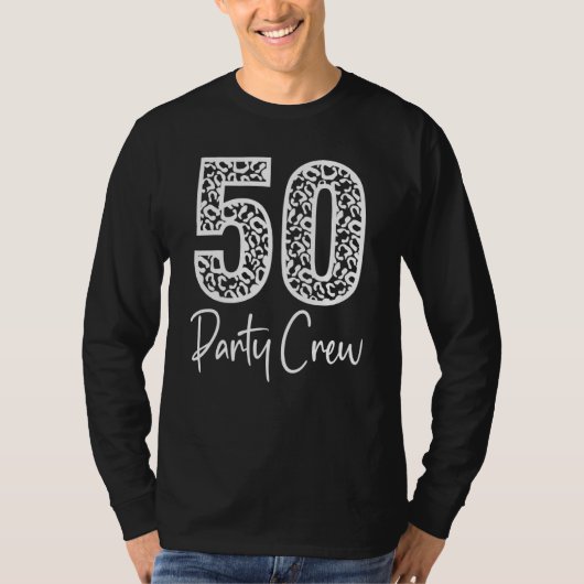 50 Party Crew trinken Bier 50 Jahre Happy Bir T-Shirt (Vorderseite)