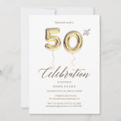 50. Party Einladung (Vorderseite)