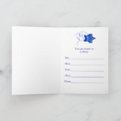 50. Party mit Diskoball und Regenbogen der Sterne Einladung (Innenseite)