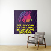 50 Percent Unicorn 20 Blanket Wandteppich (Beispiel)