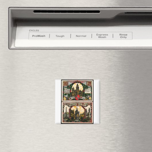 50 Pfg 1921 Magnet (In Situ (Geschirrspüler))