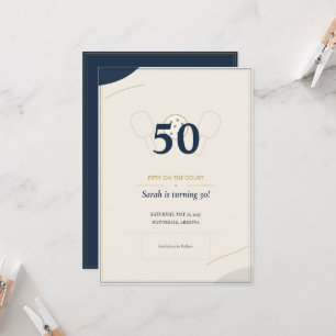 50. Pickleball-Geburtstag Save the Date   Navy Gol
