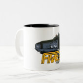 50 Polizisten Zweifarbige Tasse (Vorderseite Links)