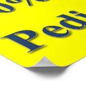 50 % Preisnachlass für Pediküre Poster (Ecke)