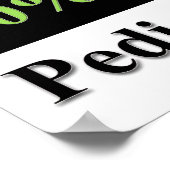 50 % Preisnachlass für Pediküre Poster (Ecke)