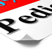 50 % Preisnachlass für Pediküre Poster (Ecke)