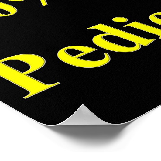 50 % Preisnachlass für Pediküre Poster (Ecke)