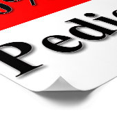 50 % Preisnachlass für Pediküre Poster (Ecke)