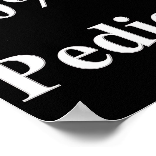 50 % Preisnachlass für Pediküre Poster (Ecke)