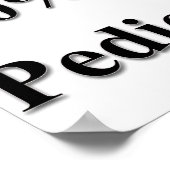 50 % Preisnachlass für Pediküre Poster (Ecke)