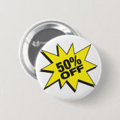 50 Prozent weg vom Knopf Button (Vorne & Hinten)