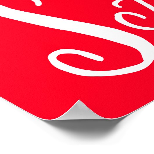 50% Rabatt auf das Handelszeichen, Red Boutique Sa Poster (Ecke)