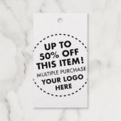 50% Rabatt auf den Sonderpreis für Blechfolien Geschenkanhänger (Rückseite)