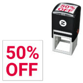 50 % Rabatt auf helle Red Sale Ticket Selbstfarbig Permastempel (Beispiel)