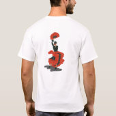 50. Red Flamenco Dancer Fan Geburtstagsparty T-Shirt (Rückseite)