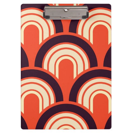 50 Retro Abstrakt Klemmbrett (Vorderseite)