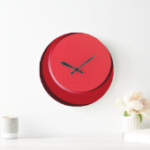 50 Retro Moderne rote Uhr (Zuhause)