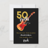 50 Rocks 50. Geburtstagsfeier Danke schön (Vorderseite)