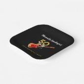 50 Rocks Cool 50. Geburtstagsparty Pappteller (Gewinkelt)