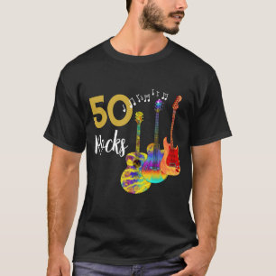 50 Rocks Gitarre 50. Geburtstagsfeier T-Shirt
