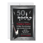 50 Rocks Rockstar Gitarre 50. Geburtstagseinladung