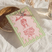 50. Rosa Gezeichnet Farbenfrohe Streifen Foto Gebu Einladung