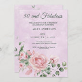 50. Rose Einladung (Vorne/Hinten)