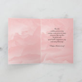 50. Rose für die Hochzeitskarte Karte (Innenseite)