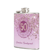 50 Rose Gold Glitzer & Drinks Angebot Flachmann (Links)