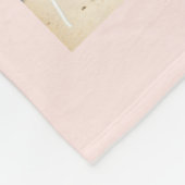 50. Rose Gold Rosa Foto Collage Name Fleecedecke (Ecke)