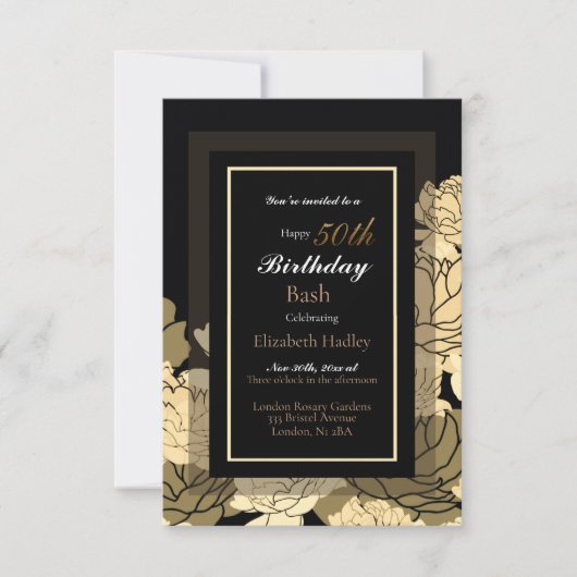 50. Rose Karte (Vorderseite)