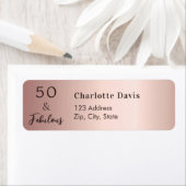 50 Rücksendeadresse aus Rose (Insitu)