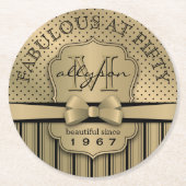 50. RUNDER PAPPUNTERSETZER (Vorderseite)