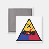 50. Rüstungsabteilung Magnet (Vorderseite/Rückseite)