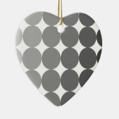 50 Schatten der grauen Kreise Keramikornament (Rechts)