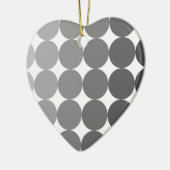 50 Schatten der grauen Kreise Keramikornament (Links)