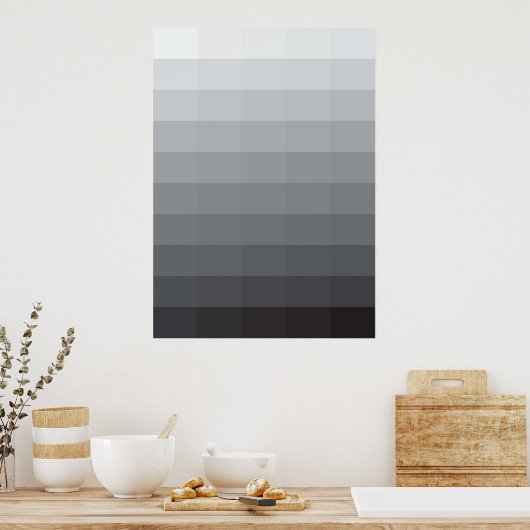 50 Schattierungen in Grau Poster (Küche)
