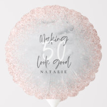 50 sehen gut aus, Rose Gold Geburtstag Teil Dekora