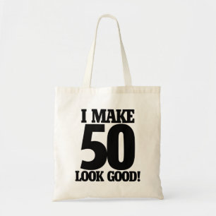 50 sehen gut aus tragetasche