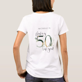 50 sehen gut aus wie der grüne goldene Geburtstag T-Shirt