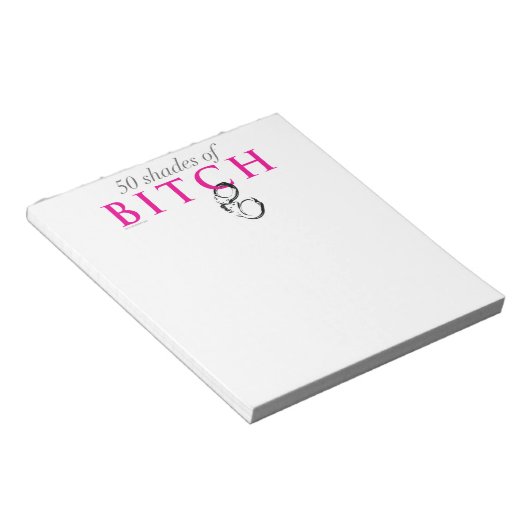 50 Shades Notepad Notizblock (angewinkelt)