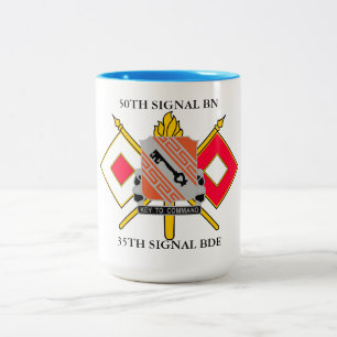 50. SIGNAL BATTALION 35. SIGNAL BRIGADE  ZWEIFARBIGE TASSE