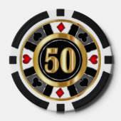 50 Silver& Gold Casino Chip Las Vegas  (Vorderseite)