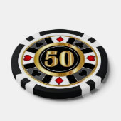 50 Silver& Gold Casino Chip Las Vegas  (Einzeln)
