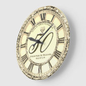 50. Silver Wedding Jubiläum Große Uhr (Winkel)