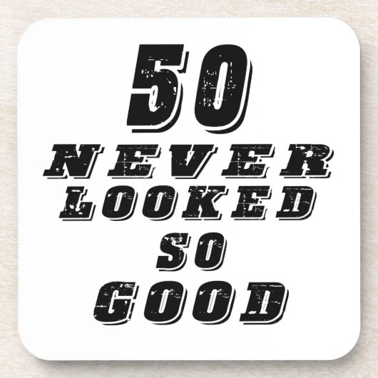 50 so gut nie geschaut getränkeuntersetzer (Vorderseite)