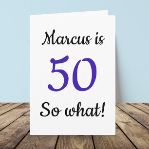 50 so, was Funny Zitat 50. Geburtstagskarte Karte
