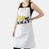 50 So, was lustige moderne Typografie 50. Geburtst Schürze (InSitu)